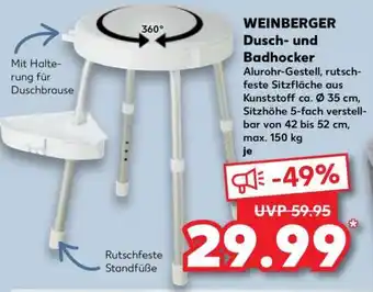 Kaufland WEINBERGER Dusch- und Badhocker Angebot