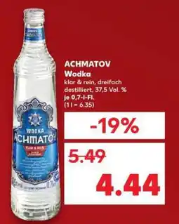 Kaufland ACHMATOV Wodka Angebot