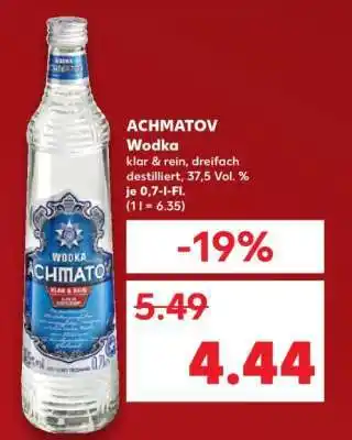Kaufland ACHMATOV Wodka Angebot