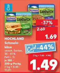 Kaufland HOCHLAND Schmelzkäse Angebot