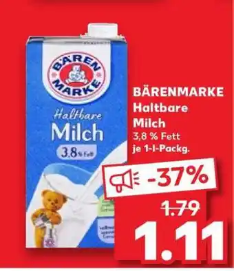 Kaufland BÄRENMARKE Haltbare Milch Angebot