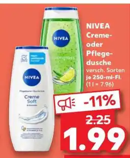 Kaufland NIVEA Creme- oder Pflegedusche Angebot