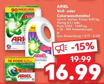 Kaufland ARIEL Voll- oder Colorwaschmittel Angebot