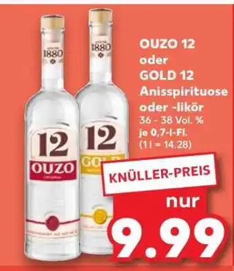 Kaufland OUZO 12 oder GOLD 12 Angebot