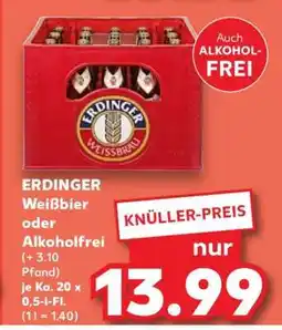 Kaufland ERDINGER Weißbier oder Alkoholfrei Angebot