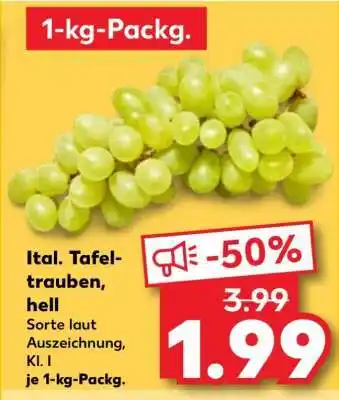 Kaufland Ital. Tafeltrauben, hell Angebot