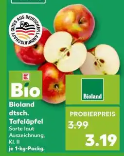 Kaufland Bioland dtsch. Tafeläpfel Angebot
