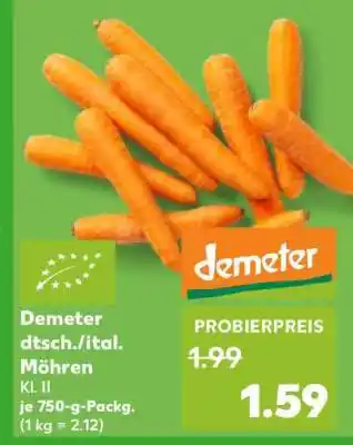 Kaufland Demeter dtsch./ital. Möhren Angebot