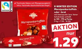 Kaufland K-WINTER EDITION Marzipankartoffeln oder -brot Angebot