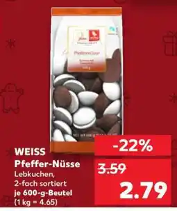 Kaufland WEISS Pfeffer-Nüsse Angebot