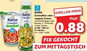 Kaufland RAMA Cremefine oder vegane Creme Angebot