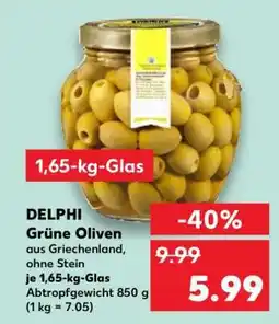 Kaufland DELPHI Grüne Oliven Angebot