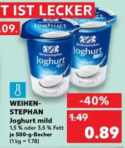 Kaufland WEIHEN- STEPHAN Joghurt mild Angebot
