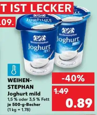Kaufland WEIHEN- STEPHAN Joghurt mild Angebot