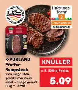 Kaufland K-PURLAND Pfeffer-Rumpsteak Angebot