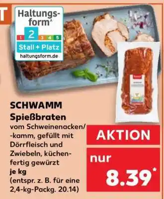Kaufland SCHWAMM Spießbraten Angebot