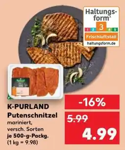 Kaufland K-PURLAND Putenschnitzel Angebot
