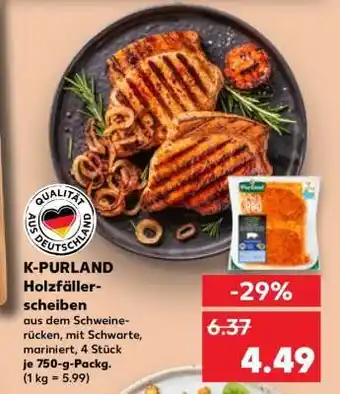 Kaufland K-PURLAND Holzfällerscheiben Angebot