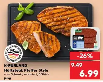 Kaufland K-PURLAND Hüftsteak Pfeffer Style Angebot