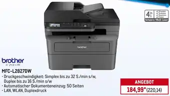 METRO brother MFC-L2827DW Angebot