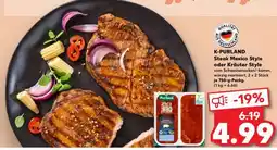 Kaufland K-PURLAND Steak Mexico Style oder Kräuter Style Angebot