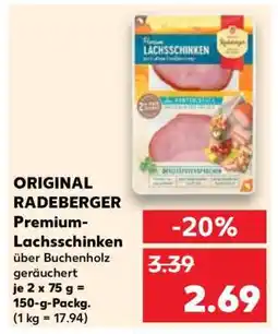 Kaufland Original Radeberger Premium Lachsschinken Angebot
