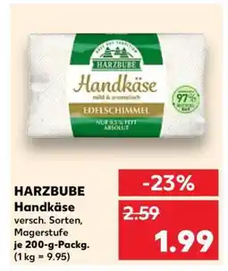 Kaufland HARZBUBE Handkäse Angebot