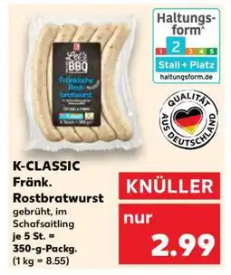 Kaufland K-CLASSIC Fränk. Rostbratwurst Angebot