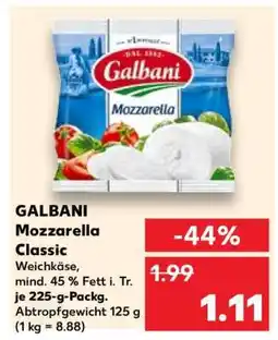 Kaufland GALBANI Mozzarella Classic Angebot