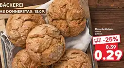 Kaufland Rosenbrötchen dunkel je Stück Angebot