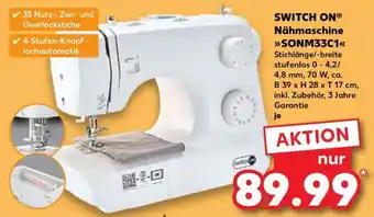 Kaufland SWITCH ON Nähmaschine SONM33C1 Angebot