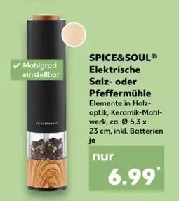 Kaufland SPICE&SOUL Elektrische Salz- oder Pfeffermühle Angebot