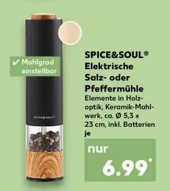 Kaufland SPICE&SOUL Elektrische Salz- oder Pfeffermühle Angebot