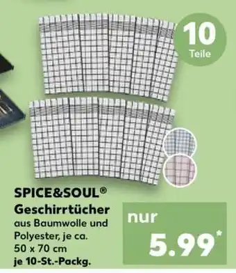 Kaufland SPICE&SOUL Geschirrtücher Angebot