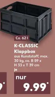 Kaufland K-CLASSIC Klappbox Angebot