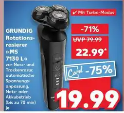 Kaufland GRUNDIG Rotationsrasierer MS 7130 L Angebot