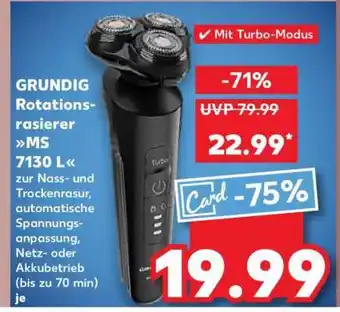 Kaufland GRUNDIG Rotationsrasierer MS 7130 L Angebot