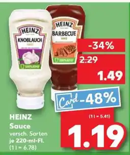 Kaufland HEINZ Sauce Angebot