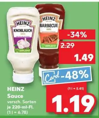 Kaufland HEINZ Sauce Angebot