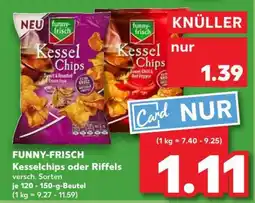 Kaufland FUNNY-FRISCH Kesselchips oder Riffels Angebot