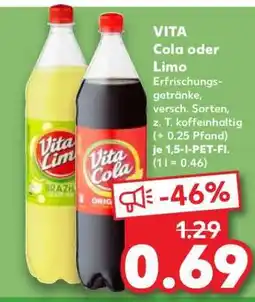 Kaufland Vita Cola oder Limo Angebot