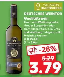 Kaufland Deutsches Weintor Qualitätswein Angebot