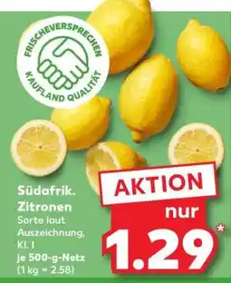 Kaufland Südafrik. Zitronen Angebot