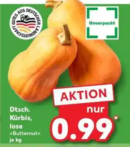 Kaufland Dtsch. Kürbis, lose Butternut je kg Angebot