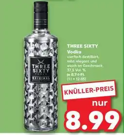 Kaufland Three Sixty Vodka Angebot