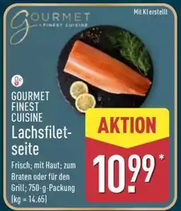Aldi Nord GOURMET FINEST CUISINE Lachsfiletseite Angebot