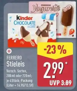 Aldi Nord FERRERO Stieleis Angebot