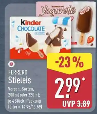 Aldi Nord FERRERO Stieleis Angebot