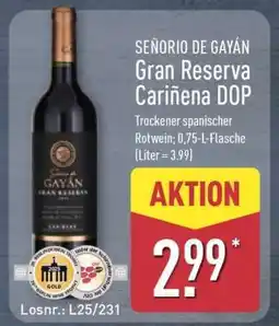 Aldi Nord SEÑORIO DE GAYAN Gran Reserva Cariñena DOP Angebot