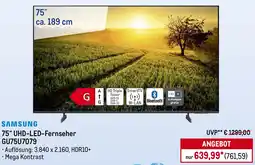 METRO SAMSUNG 75" UHD-LED-Fernseher GU75U7079 Angebot